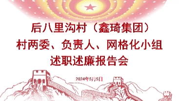后八里沟村（鑫琦集团）振兴路上无小事 述职述廉践初心